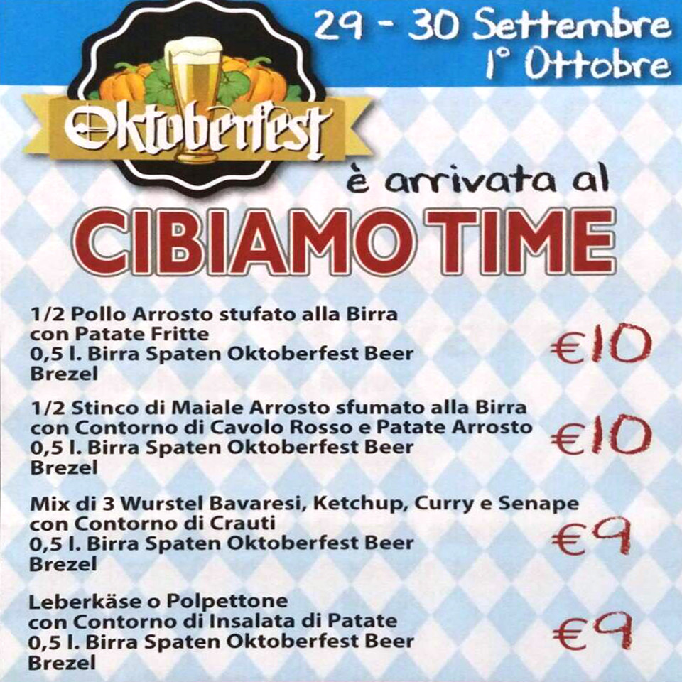 Oktoberfest al Maestrale di Senigallia!