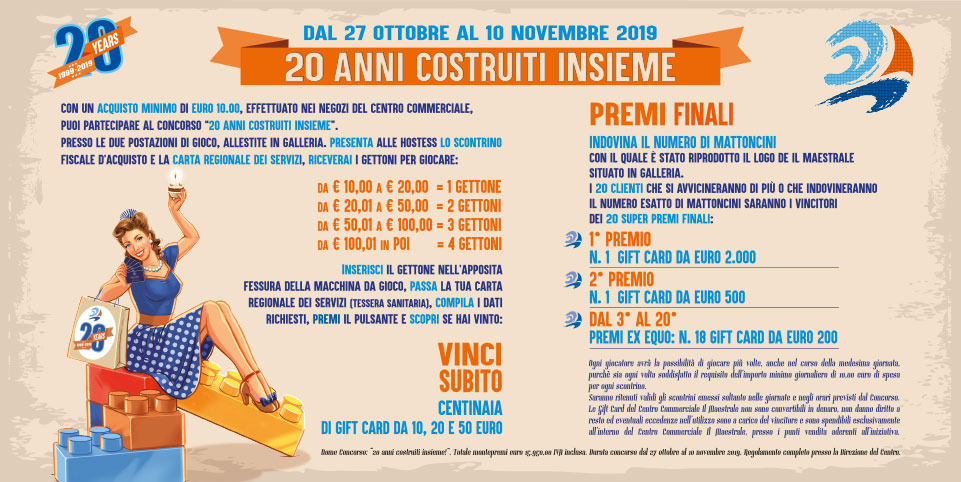 CONCORSO “20 ANNI COSTRUITI INSIEME” - regolamento