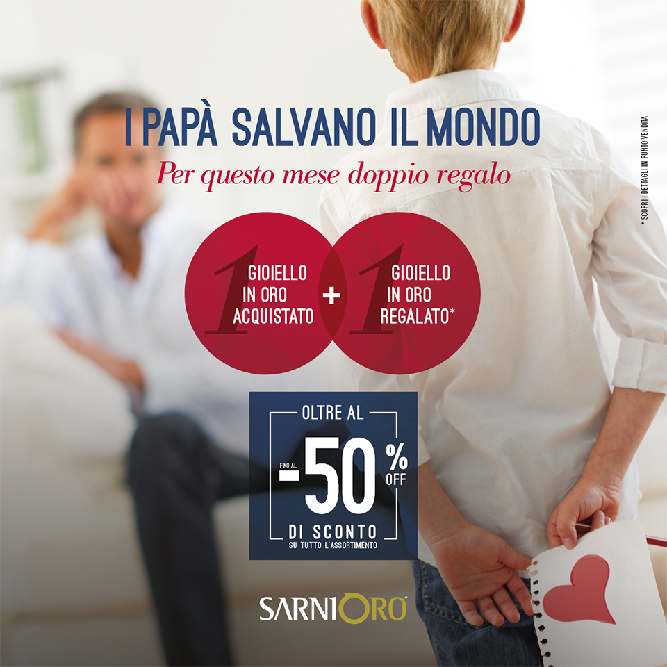 Festa del papà 2020 Sarni Oro